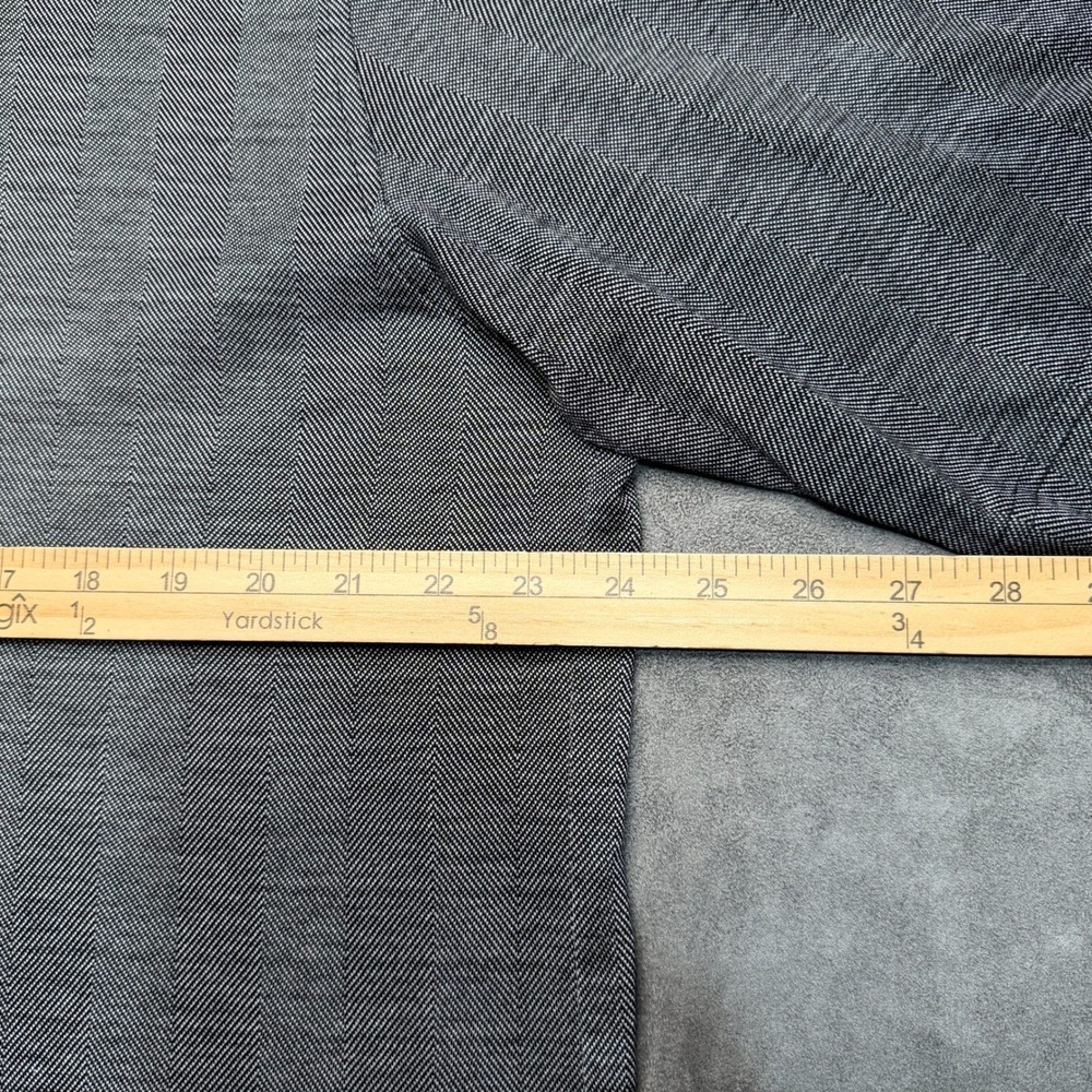 Nicklaus Golf Polo Shirt Mens XL Gray Herringbone Double Mercerized Cotton Short - Picture 5 of 7
